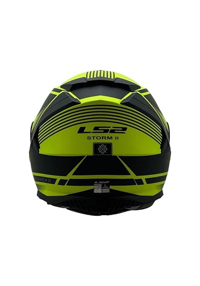 Ls2 Storm 2 Dodger Full Face Motosiklet Kaskı Şeffaf + Siyah Vizörlü Siyah - Sarı