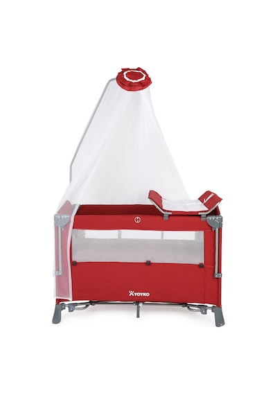 Yoyko Exclusive Comfort 8-in-1 Anne Yanı Park Yatak & Oyun Parkı 70x110 - Bordo