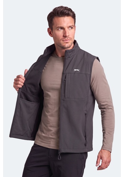 Slazenger Corven Erkek Softshell Koyu Gri Yelek Slazenger Corven Erkek Softshell Koyu Gri Yelek