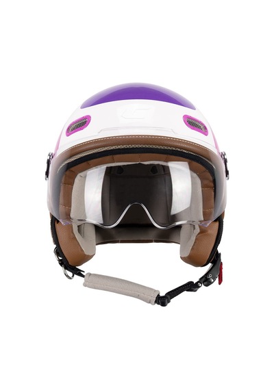 Cgm 191g Pix Sprint Viola Fucsia Fluo Sagomata Açık Kask Beyaz-pembe-mor