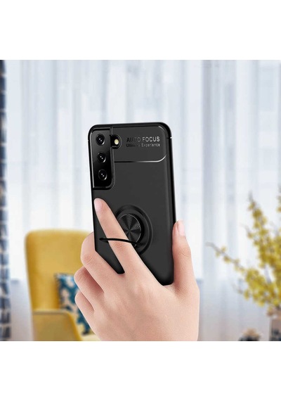 Galaxy S21 Plus Kılıf Zore Ravel Silikon Kapak Siyah