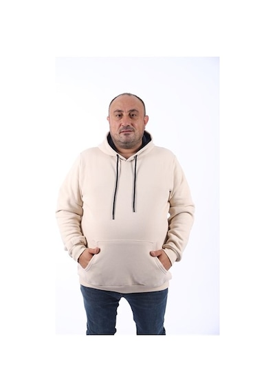 Starbattal Büyük Beden Erkek Basic Sweat Kapüşonlu 11700-129