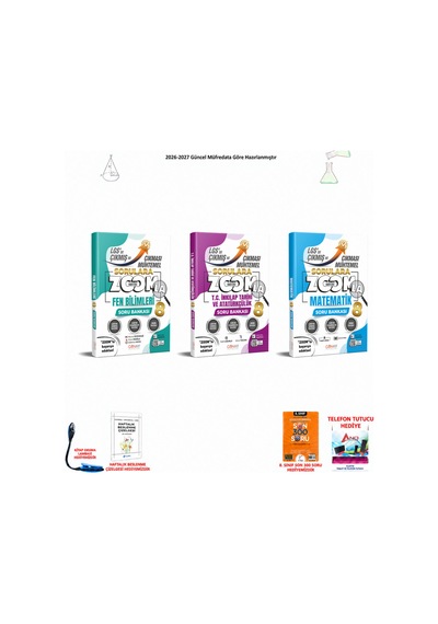 Günay 8. Sınıf Lgs Tüm Dersler 116 300 Soru Hediyeli 3 Kitap Seti
