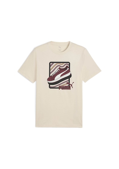 Puma Graphıc Tee Kırık Beyaz Erkek T-shirt 688033-87 KIRIK BEYAZ