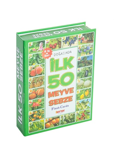 Dıytoy Doğasında Ilk 50 Meyve Ve Sebze Flash Card