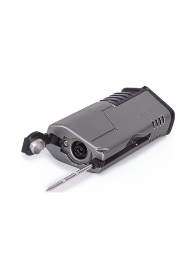 Parmida 3 Torch Pürmüz Gunmetal-siyah Metal Puro Çakmağı - Tr8353