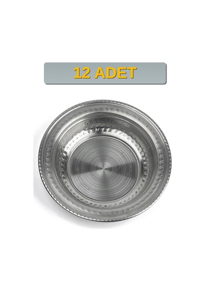 Binbir Trend 15 Cm Yanaklı Krom Çelik Cacık Ve Çorba Kasesi 270 Ml Lokanta, Restoran Ve Ev Tipi Kase -kase1511 12 Adet
