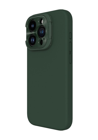 Nillkin Apple Uyumlu iPhone 15 Pro Stand Özellikli Lens Koruyuculu Lansman Kılıf Yeşil