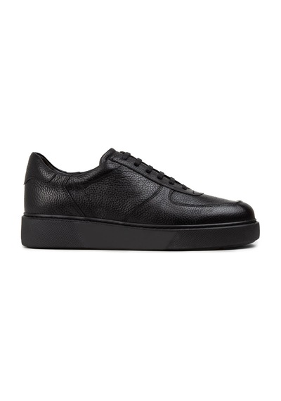 Deery Hakiki Deri Siyah Erkek Sneaker Ayakkabı - 01965msyhe04 Siyah
