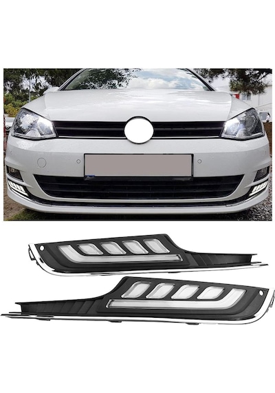 Volkswagen Golf 7 Sis Lambası Çerçevesi Ledli