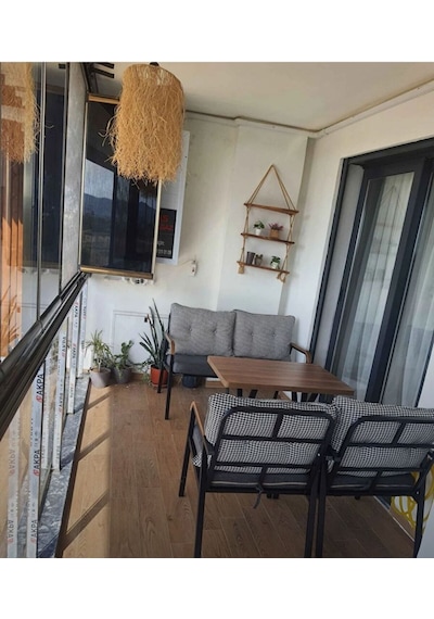 Tu Tienda Köyceğiz 2 1 1 Sehpa Bahçe Balkon Takımı, Kazayağı Kazayağı