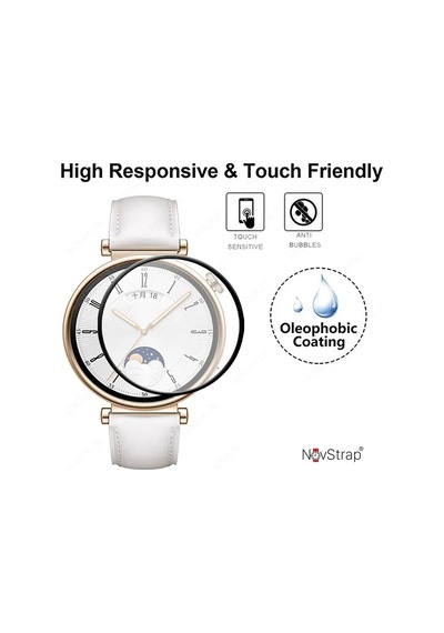 Huawei Watch Gt4 41mm İle Uyumlu Ekran Koruyucu Nano Esnek Cam Tam Kaplayan Ppm