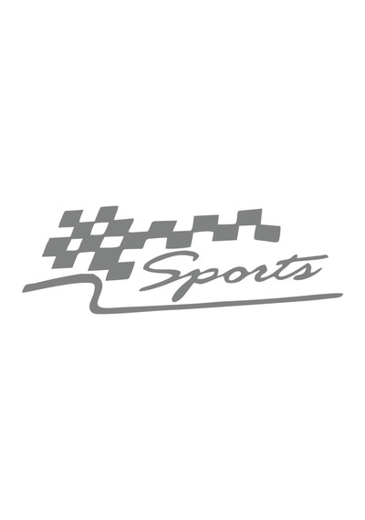 Sports Sticker 17x17 Cm Gri