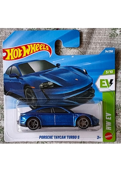 Hot Wheels Porsche Taycan Turbo S 2026 J Case Model Araba Mavi