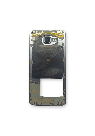 Samsung A710 Kasa Samsung Galaxy Uyumlu A7 2016 Silver Gri Renk Orta Kasa Çıtalı On Off Ses Tuş Bordu Buzzer Hoparlör Kamera Lens Gri Silver