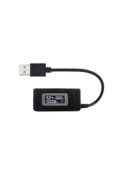 Usb Voltaj Ve Akım Ölçer Test Cihazı - Lcd Ekranlı 4-30v 0-3a Usb Şarj Ölçer Multimetre