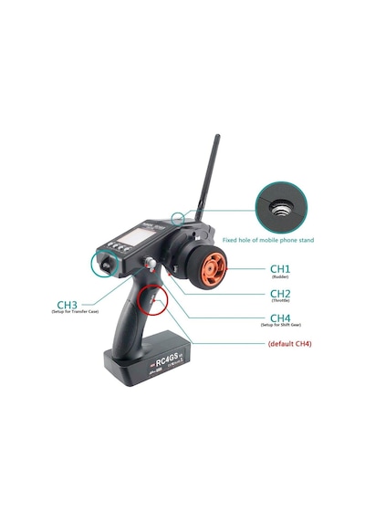 Radiolink RC4GS V2 2.4Ghz Uzaktan Kumanda Radio Kontrol & R6FG Al