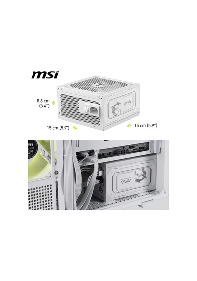 Tr Mag A1000gl Pcıe5 Whıte 1000w 80+ Gold Power Supply
