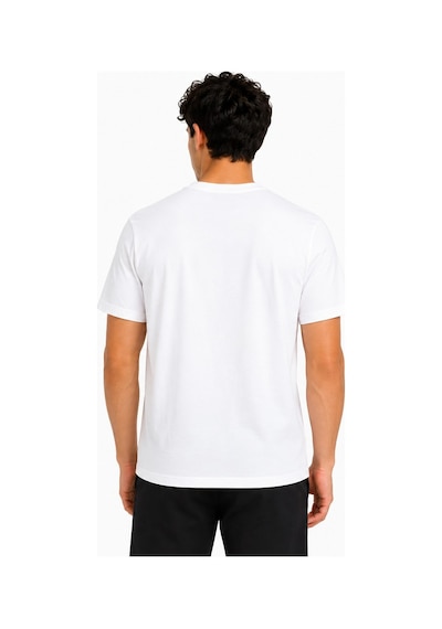 Tommy Life Beyaz Erkek Bisiklet Yaka Tişört 88501