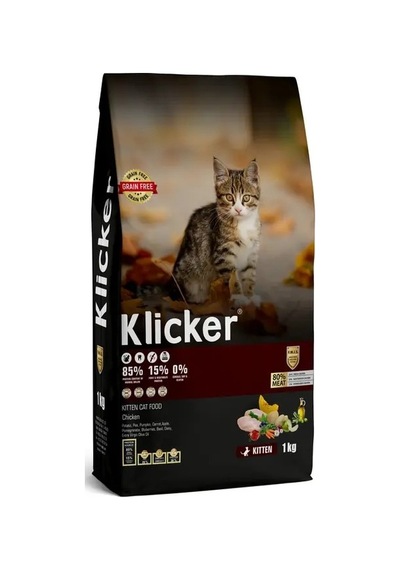 Klıcker Tavuklu Yavru Kedi Kuru Maması 1 KG