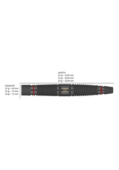 Target Scope 04 % 90 Tungsten Sp Çelik Uçlu Dart Oku