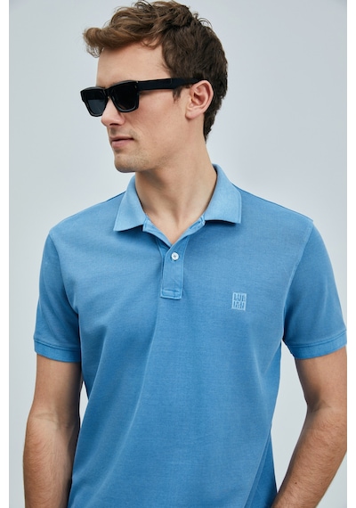 Lufian Vernon Smart Erkek Polo Tişört İndigo İndigo 111040205100250 Indigo