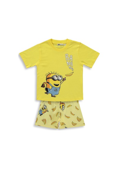 Minions 2-9 Yaş Şortlu Takım - Sarı