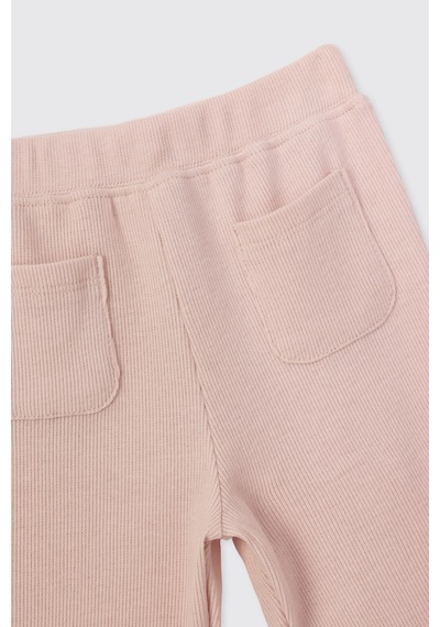 Panço Kız Bebek Beli Lastikli Pudra Tayt 2621gb12018 Pembe