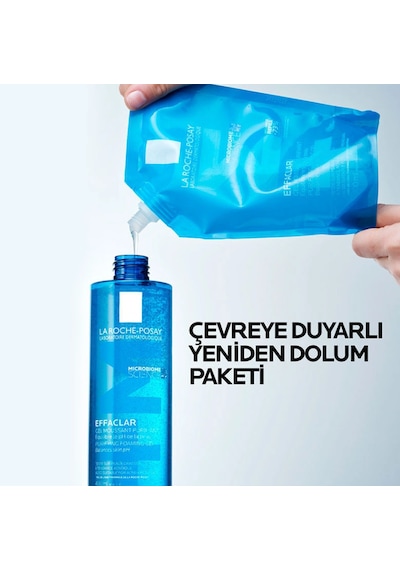 La Roche Posay Effaclar Yağlı Ciltler İçin Yüz Temizleme Jeli Refill 400 ML