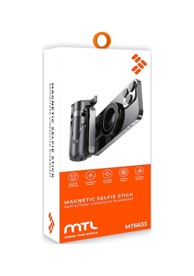 Magsafe Uyumlu 360 Derece Dönebilen Bluetooth Kumandalı Selfie Çubuğu & Tripod Mt6633