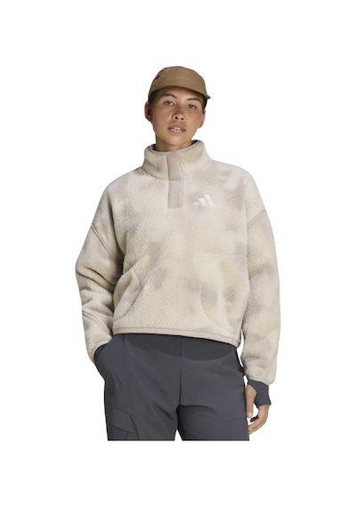 Wonalu/lbrown Adidas Kadın Günlük Sweatshirt W Mt Ess Hp Aop Ks2312 Bej