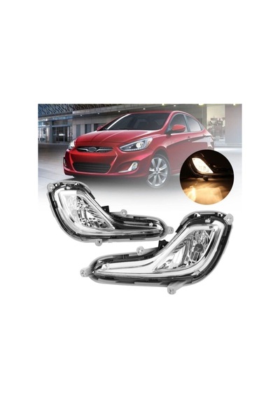 Hyundai Accent Blue Sağ Ve Sol Ön Sis Farı Lambası Ampulsüz Takım