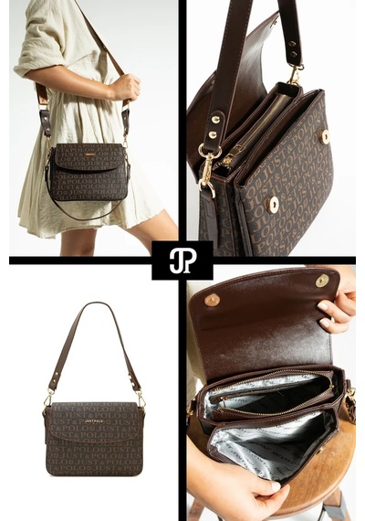 Just Polo Günlük Kombinlere Uygun Kadın Orijinal Günlük El Ve Omuz Çantası Shoulder Bag Kahverengi 60702943
