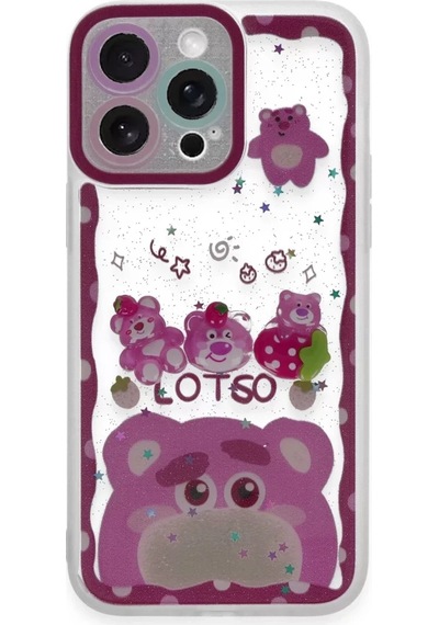 Newface Apple İphone 14 Pro Kılıf Sweet Desenli Silikon Kapak - Pembe