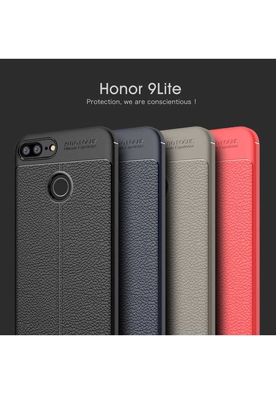 Huawei Honor 9 Lite Kılıf Zore Niss Silikon Kapak Kırmızı
