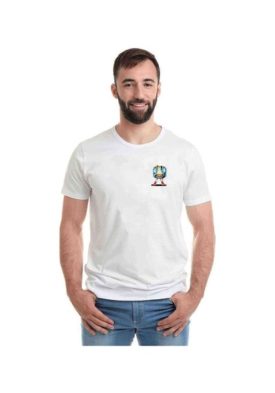 Kahraman Yıldız Kız Baskılı Beyaz Erkek Tshirt