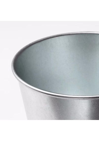 Saksı 3 Adet Paslanmaz Çelik Bitki Saksısı Boyanabilir 9cm