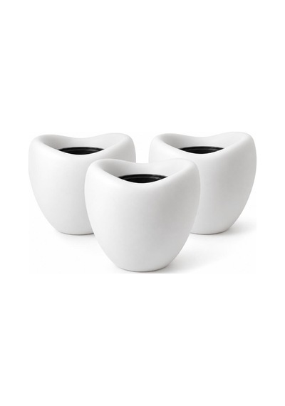 So-lale02 Lale Saksı Plastik Modern İç Kovalı 25 Lt Beyaz 3 Adet