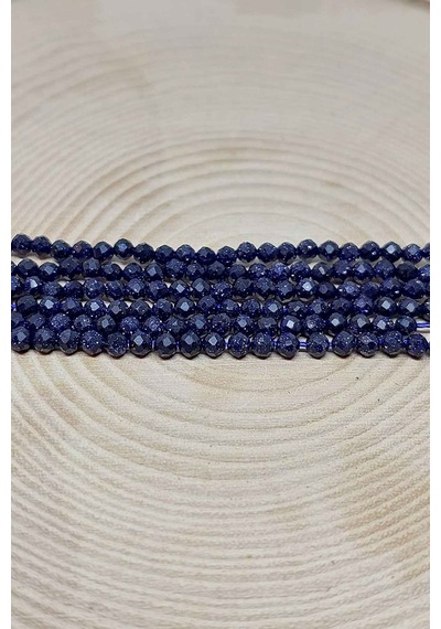 Yasamtohumu Yıldız Taşı Lacivert Yarım Dizi 2,5 MM 17  CM Çok Renkli