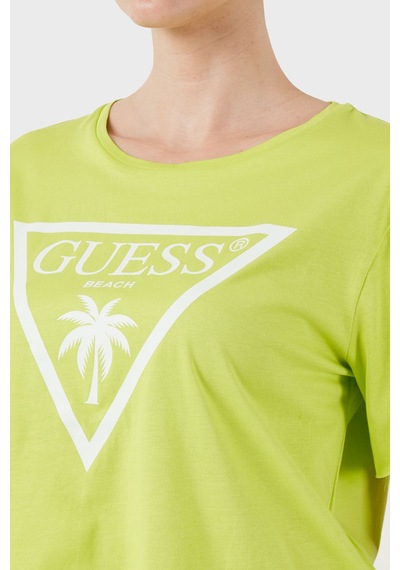 Guess Bayan Crop E02ı01 Ja914 G8bu Fıstık Yeşil Fıstık Yeşil