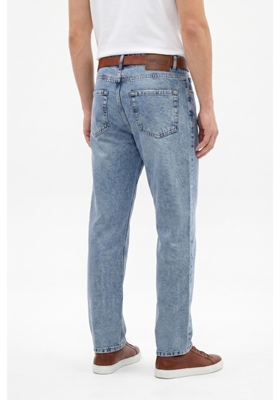 Dynamo Erkek Baggy Jeans Pantolon Bgl-st05448 Buz Mavi
