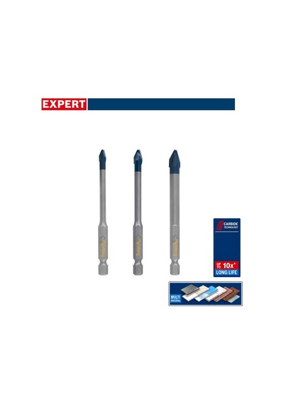 Bosch Expert Hex-9 3'lü Sert Seramik Ve Fayans Matkap Ucu Seti 2608902312