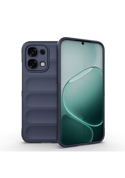 Oppo A6 Pro Kılıf Kamera Korumalı Leke Tutmaz Tasarımlı Darbe Emici Tpu Yumuşak Pürüzsüz Silikon Kapak Lacivert