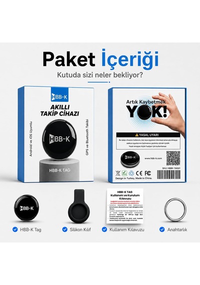 Tag Akıllı  Android Ve İos Uyumlu Siyah