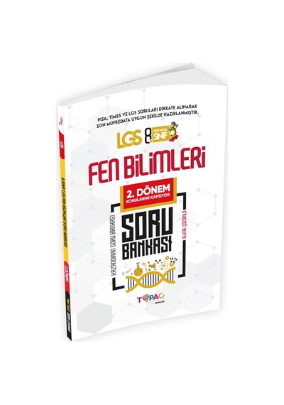 2026 8. Sınıf LGS FEN BİLİMLERİ 2'li Set Dijital Çözümlü Soru Bankası Topaç Yayınları