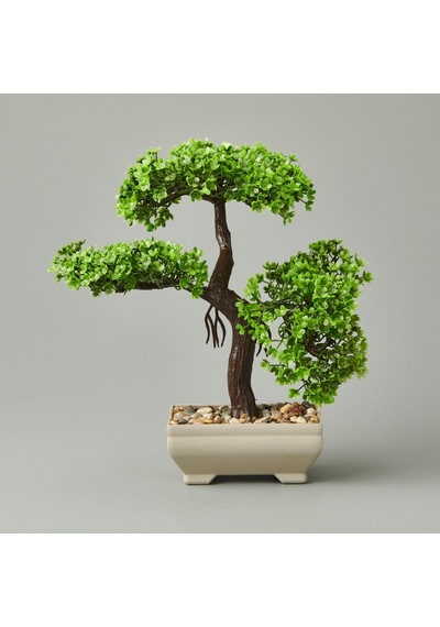 Dekor Saksılı Yapay Ağaç - Asorti - 20x22 Cm Çok Renkli