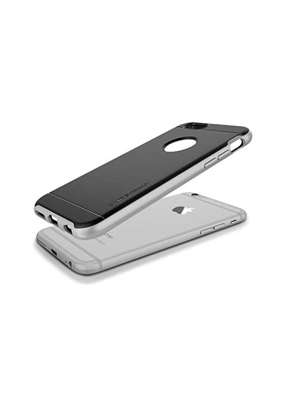 İphone 6 Plus/ 6s Plus High Pro Shield Kılıf Arka Kapak Gümüş 50 x 22