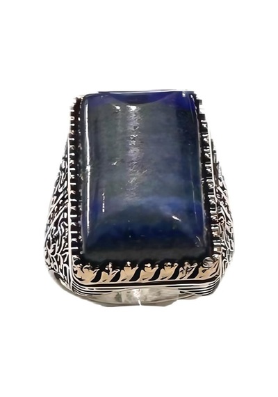 Lapis Taşlı Erkek Yüzük 250058263g32y Gümüş