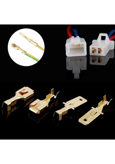 580 Parça Elektrik Kablo Konnektör Terminal Seti 2 3 4 6 9 Pin Erkek Dişi 2.8mm Otomotiv Bisiklet Ba