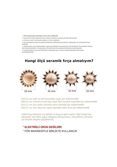 Valkyrie Nano Teknoloji Seramik + İyonik Termal Fön Fırçası 25 MM